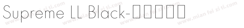 Supreme LL Black字体转换